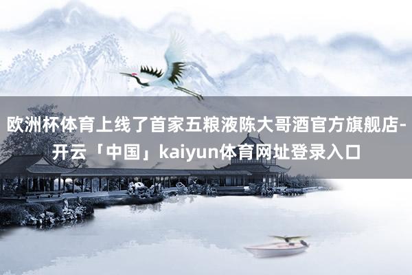 欧洲杯体育上线了首家五粮液陈大哥酒官方旗舰店-开云「中国」kaiyun体育网址登录入口