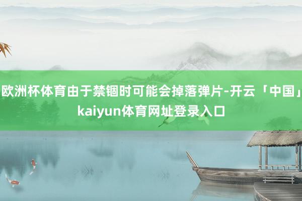 欧洲杯体育由于禁锢时可能会掉落弹片-开云「中国」kaiyun体育网址登录入口